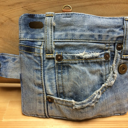 6–121  Levi's  ビンテージ デニム リメイク iPhone6.6s 手帳型カバー スマホケース 1枚目の画像