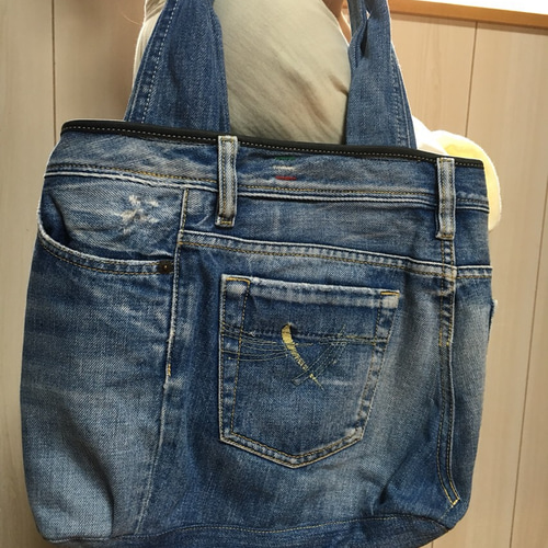 b-29 ディーゼル DIESEL ビンテージ デニムリメイク トートバッグ