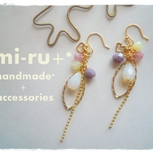 ＋はーとdeしずくnaピアス＋* ピアス（フック・チェーン） mi-ru