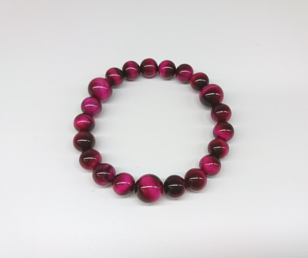 Angelmoon オリジナル ブレスレット(ピンクタイガーアイ)