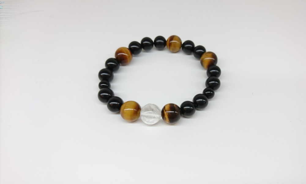 Angelmoon オリジナル ブレスレット(龍水晶、オニキス、タイガーアイ)