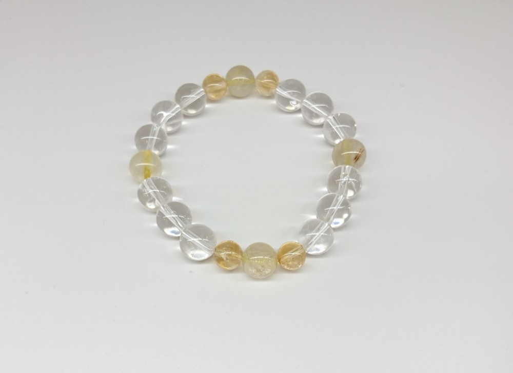 Angelmoon オリジナル ブレスレット(水晶、ルチルクォーツ、シトリン)