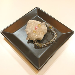 Angelmoon オリジナル ブレスレット(鳳凰彫り水晶、シトリン、水晶、虹色水晶) 2枚目の画像