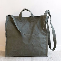 YUWAI TOTE light KHAKI 1枚目の画像