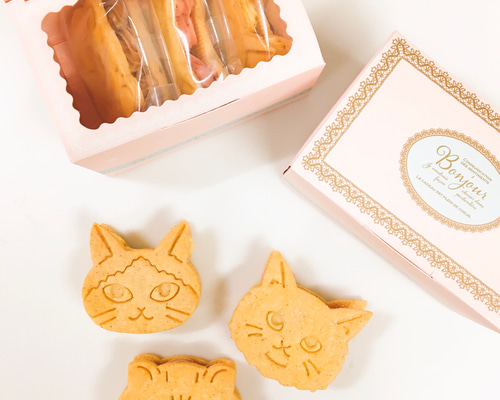 ニャンバターサンド 3個セット（猫のバターサンド） 焼き菓子 kashiya