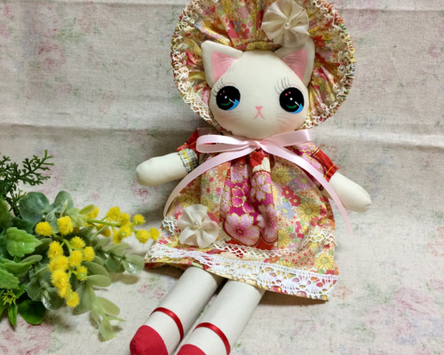 la fossette ポケットおねこさん　人気人形作家様 la fossette ポケットおねこさん 人気人形作家様 コボリサヤカの