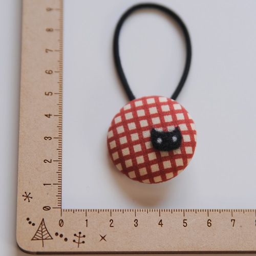 リボン★くるみボタン★子供★ヘアゴム★タータンチェック 2個セット） リボン タータンチェック ヘアゴム ツインテール