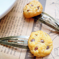 アメリカンチョコチップクッキーのスリーピン（ぱっちんどめ） 2枚目の画像