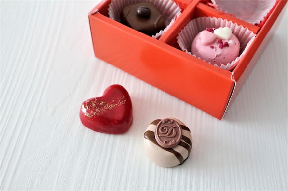 全巧克力盒♥假套房磁鐵組的心 第2張的照片