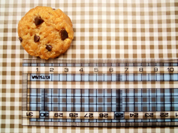 チョコチップクッキーのブローチ 4枚目の画像