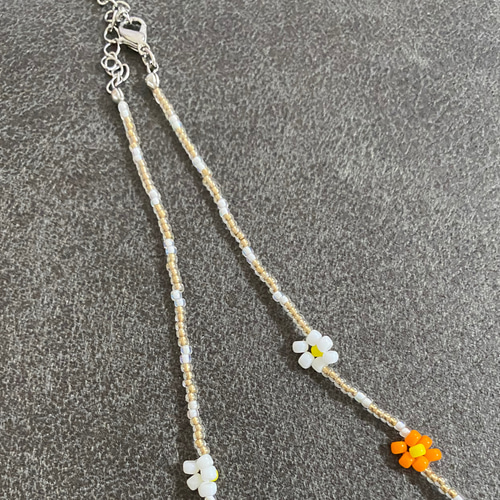 オレンジビーズネックレス ケース付き18K 9a7a92db073076b6b583d35e3e51f6