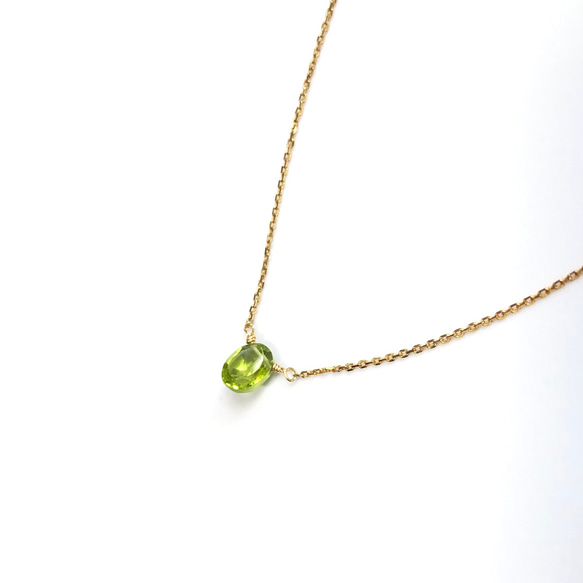petitlile✳︎【8月の誕生石】グリーン爽やかなペリドットの一粒