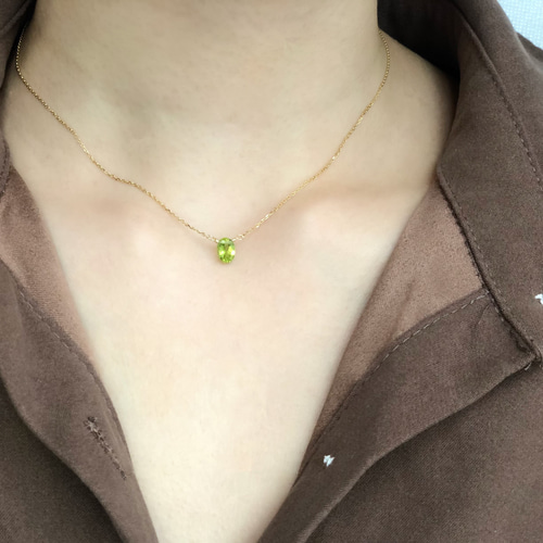 petitlile✳︎【8月の誕生石】グリーン爽やかなペリドットの一粒