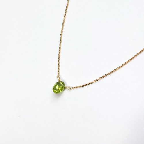 petitlile✳︎【8月の誕生石】グリーン爽やかなペリドットの一粒