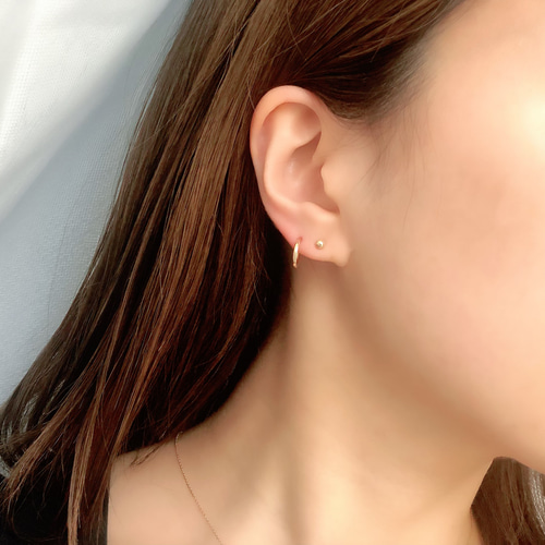 petitlile✳︎14kgfの一粒ピアス/ワンポイントピアス／チビ玉3mm 