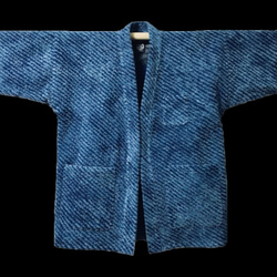 Aoyama Daruma indigo dye hanten jacket 藍染 半纏 ジャケット. 2枚目の画像