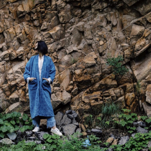 Aoyama Daruma indigo dye hanten jacket 藍染 半纏 ジャケット