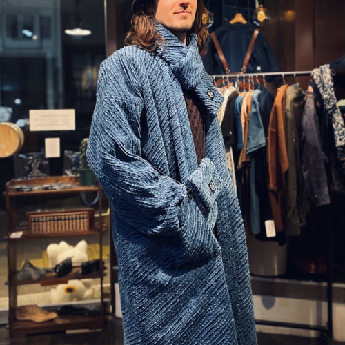 Aoyama Daruma indigo dye hanten jacket 藍染 半纏 ジャケット