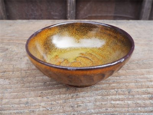 茶色の小鉢［20Apr-34］《釉薬》 2枚目の画像