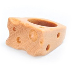 木製リング チーズ Wooden ring Cheese 1枚目の画像