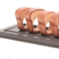 木製リング パン Wooden ring bread 2枚目の画像