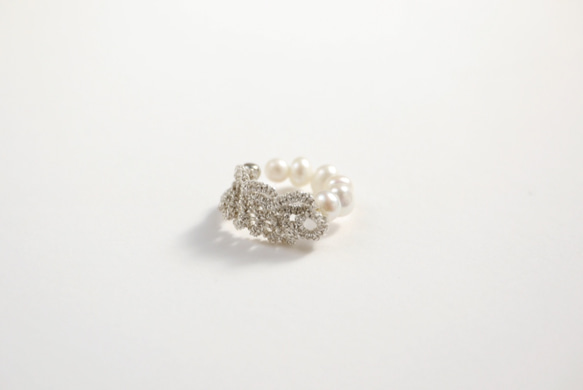 Pearl lace cuff 3枚目の画像