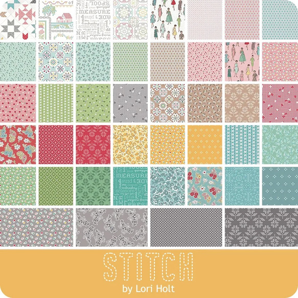 パッチワーク用生地 / Riley Blake Designs / Stitch / 5インチ / チャームパック 5枚目の画像