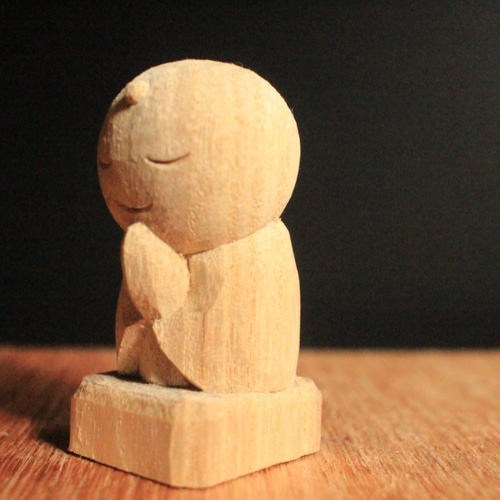 かわいいお地蔵さま【受注制作】 その他置物 ワクボリ木彫り