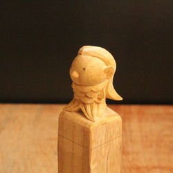【木彫り】かわいいアマビエ【受注制作】 3枚目の画像
