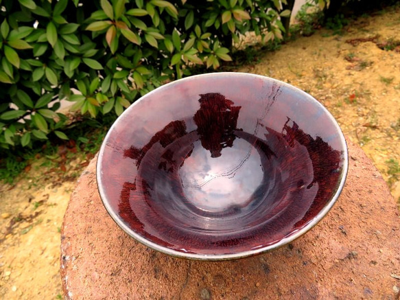 そうめん鉢にもサラダボウルにも使えるとっても綺麗な紫釉サラダボウル 2枚目の画像
