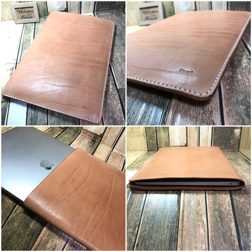 【美品・新品】本革/栃木レザーMacBook13インチ用ケース MacBook Air / Pro 13インチ ケース 栃木レザー 本革 バッグ