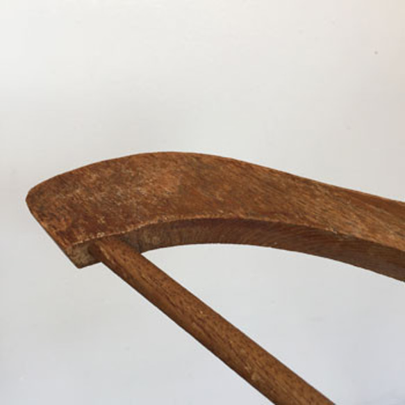 ビンテージ木製ハンガー　アンティーク木製ハンガー　ワイヤーハンガー　インダストリアル　ワイヤー細工 6枚目の画像