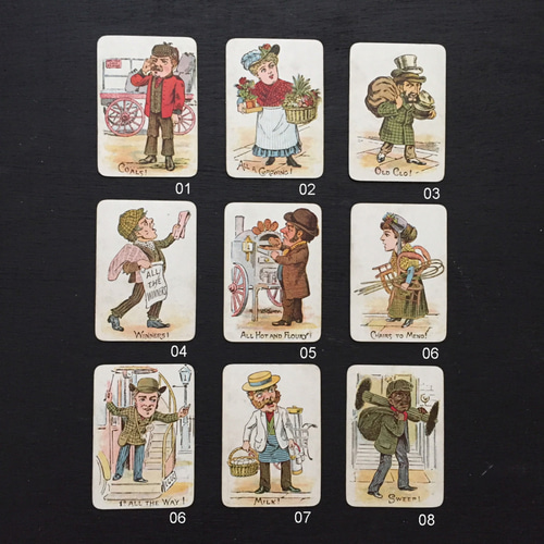 ビンテージプレイカード トランプ SNAP CARD 味紙 イラストカード 文具