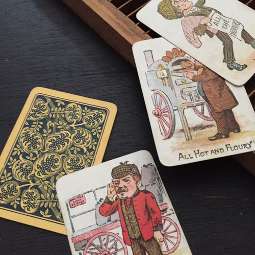 ビンテージプレイカード トランプ SNAP CARD 味紙 イラストカード 文具