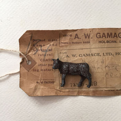 鉄のおもちゃ　鉄のフィギュア　牛のオブジェ　cow figure　イギリス　おもちゃ 2枚目の画像