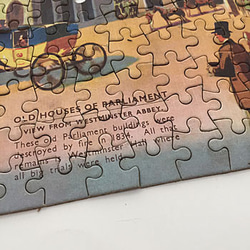 アンティークウエストミンスター寺院パズル　エリザベス女王 antique puzzle イギリス ギフト プレゼント　 5枚目の画像