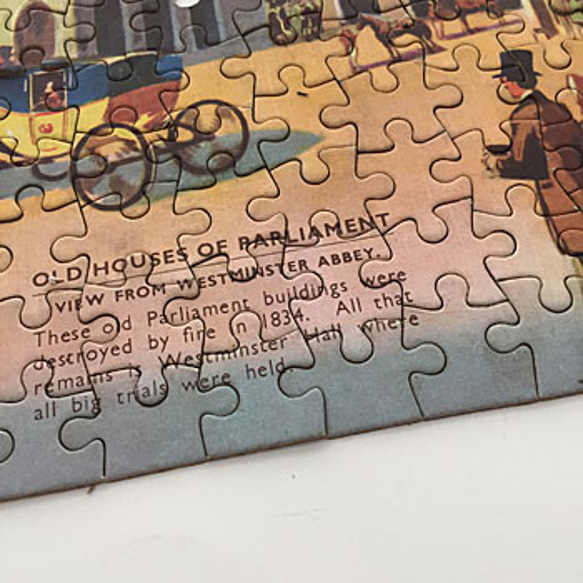 アンティークウエストミンスター寺院パズル　エリザベス女王 antique puzzle イギリス ギフト プレゼント　 5枚目の画像