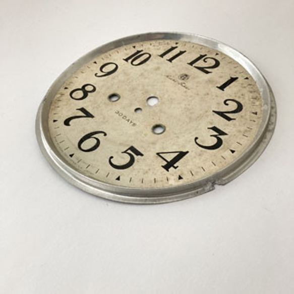 SALE! アンティーククロックフェイス 古い時計文字盤 グラフィック 看板 数字 アンティーク看板　インダストリー　　 3枚目の画像