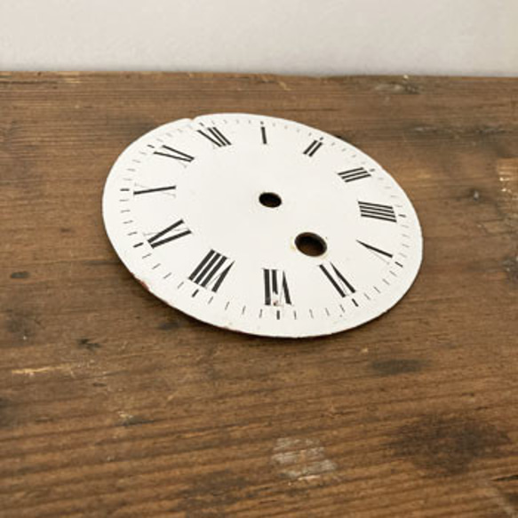 アンティーククロックフェイス 古い時計文字盤 グラフィック 看板 数字 アンティーク看板　インダストリー　　 2枚目の画像