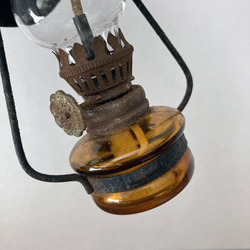 アンティークミニランプ　pewter　鉄もの　鈴 インダストリアル 古道具 オブジェ 4枚目の画像