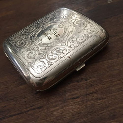 アンティーク シガレットケース　シルバー　SILVER　レトロ アンティークシルバーシガレットケース フランス 【Antiques