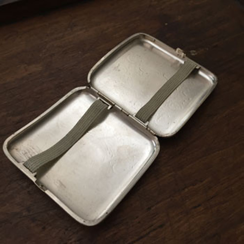 アンティークシガレッケース アンティークシルバー cigarette ca