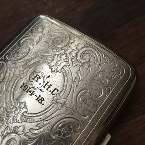 アンティークシガレッケース アンティークシルバー cigarette ca