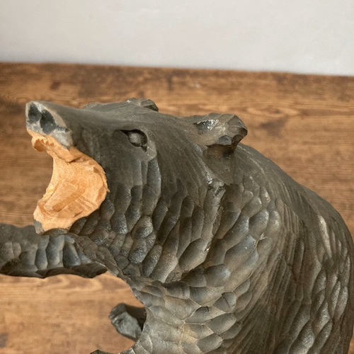 クマ彫刻壁掛け用