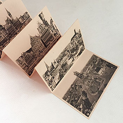 ビンテージのベルギー（ブリュッセル／アントウェルペン／ヘント）のセピア色したポストカードセット 1枚目の画像