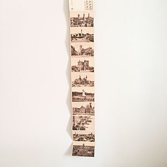 ビンテージのベルギー（ブリュッセル／アントウェルペン／ヘント）のセピア色したポストカードセット 2枚目の画像