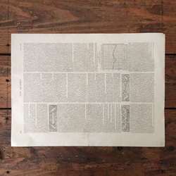 アンティークペーパー　LONDON NEWSPAPER　古い味紙　カリグラフィー　THE GRAPHIC　新聞紙 3枚目の画像