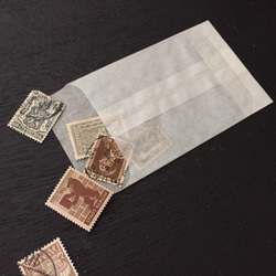 ビンテージグラシンペーパーバック　グラシンエンベロップ　不透明封筒　味紙　ヨーロッパの文具　 2枚目の画像