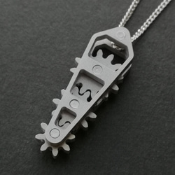 【身に着ける機構】Gear Necklace Type.B【歯車・ギア・ネックレス】 2枚目の画像