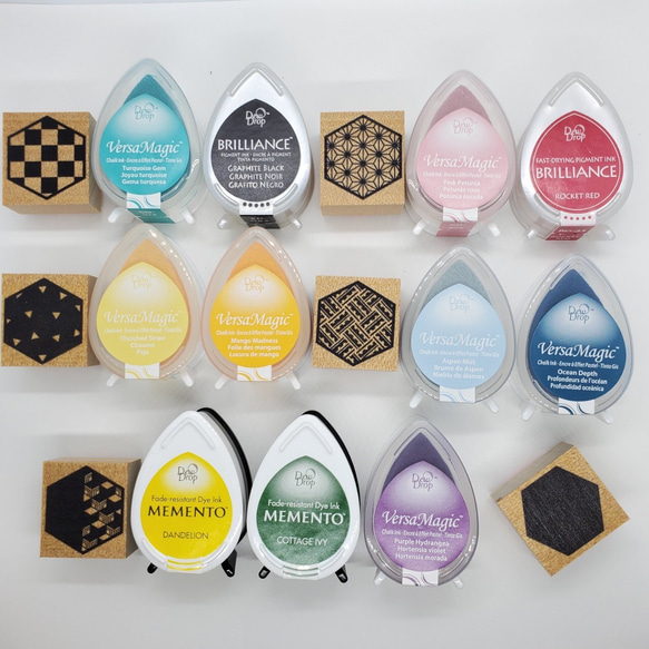 流行りの和柄スタンプセット・亀甲6個セット 7枚目の画像